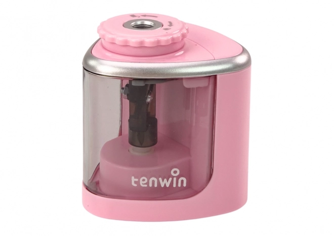 Taille-crayon électrique rose pour crayons de couleur et crayons 6-8 mm