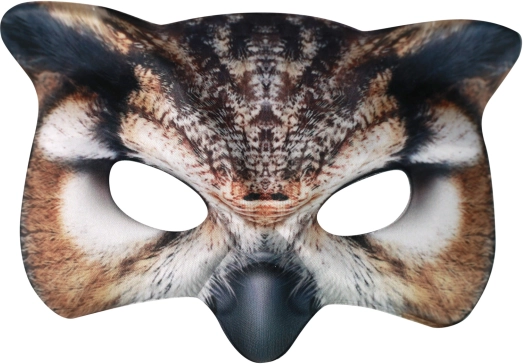 Masque en tissu à motif chouette