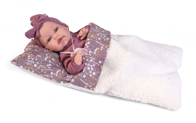 Antonio Juan 70356 TONETA - poupée réaliste bébé avec sons et corps souple en tissu - 34 cm
