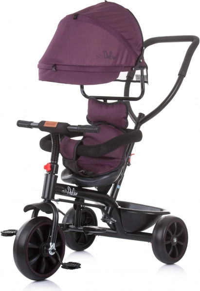 Tricycle avec auvent 2-en-1 – Lilas