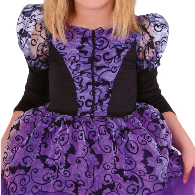 Costume de sorcière violet pour enfant (M)