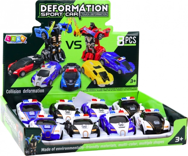 Auto Robot 2en1 Voiture de Police Sportive