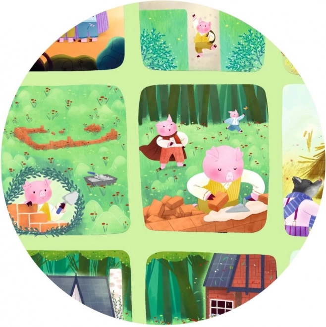 DJECO puzzle Trois petits cochons 35 pièces