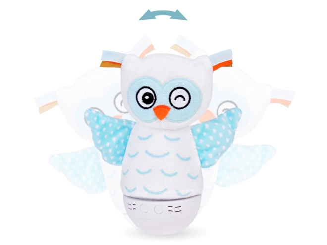 Veilleuse peluche hibou changeant de couleur boîte à musique pour enfants ZA5190