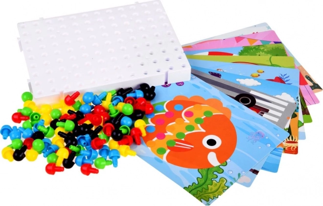 Puzzle éducatif mosaïque colorée pour enfants