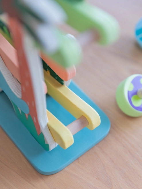Piste de dinosaures en bois classique