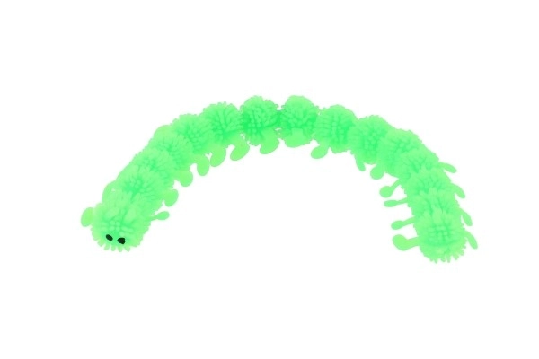 Chenille en silicone antistress à presser 24cm avec possibilité de 4 couleurs