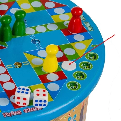 Cube en bois avec jeux pour enfants