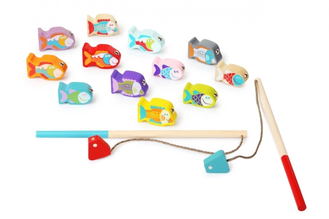 CUBIKA 13739 Rybolov - jeu en bois 14 pièces