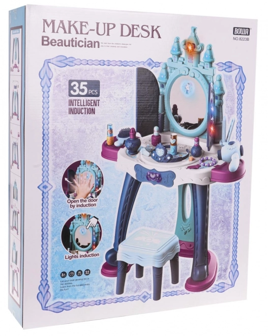 Coiffeuse interactive avec fonction lumière et son + accessoires