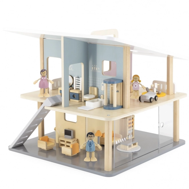 Poupées en bois pour maison de poupée