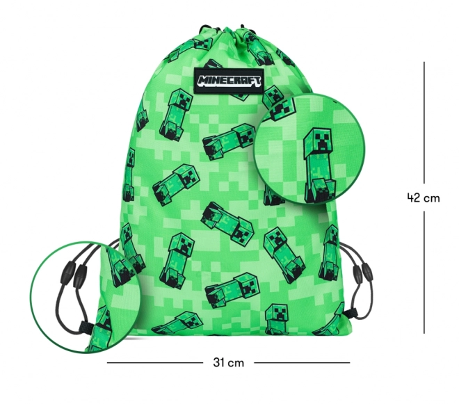 Sac Minecraft avec motif Creeper