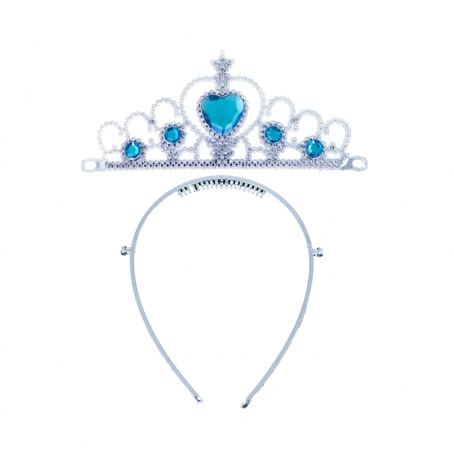 Couronne du royaume hivernal princesse avec pierres
