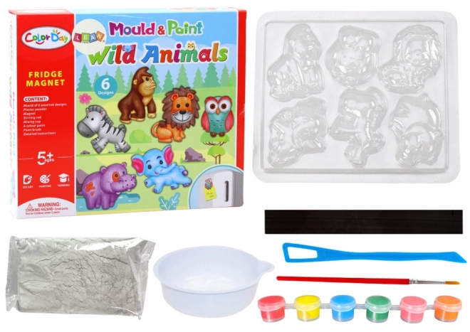 Ensemble créatif DIY Magnets en plâtre Animaux