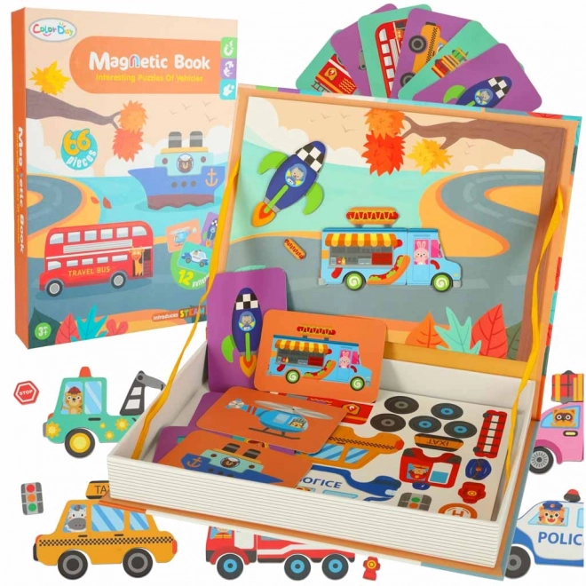 Puzzle magnétique - moyens de transport