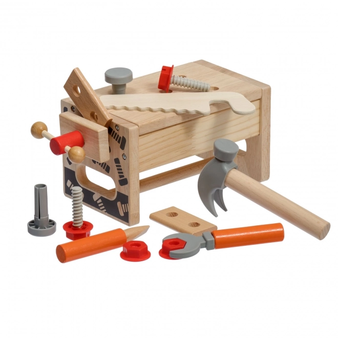 Lucy & Leo Grand charpentier - ensemble en bois d'outils avec établi