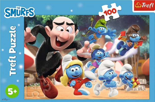 TREFL Puzzle Schtroumpfs : Leçon de Grand Schtroumpf 100 pièces
