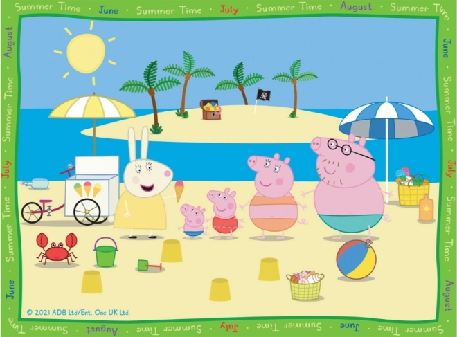 Puzzle Ravensburger Peppa Pig – saisons 4-en-1 (12–24 pièces)