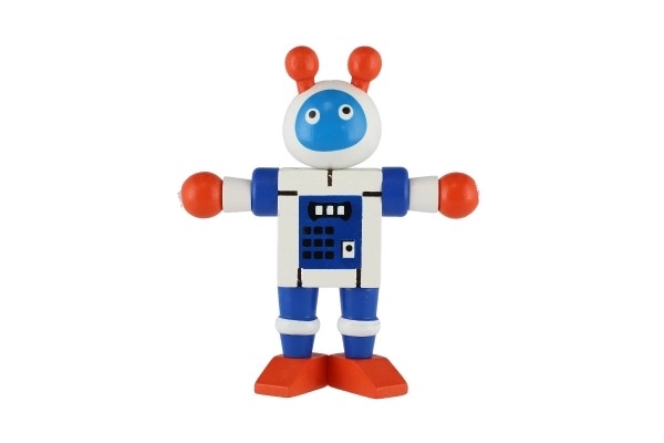Robot en bois 12cm à partir de 18 mois - 1 pièce