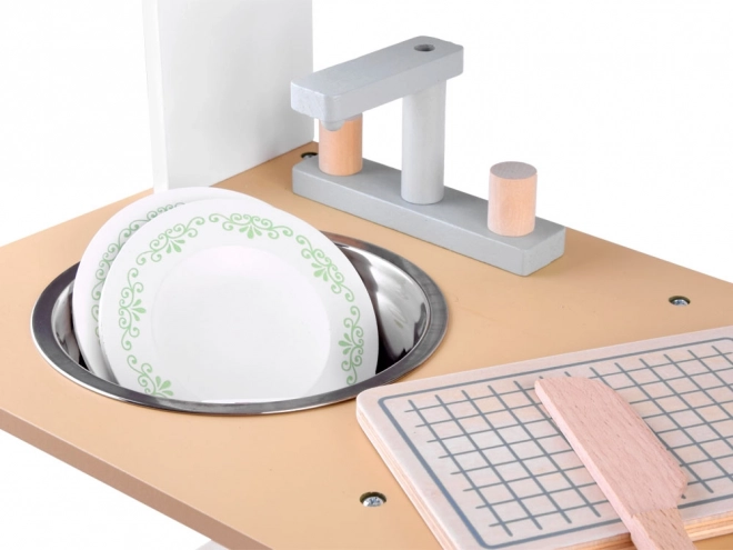 Grande cuisine en bois pour enfants avec accessoires