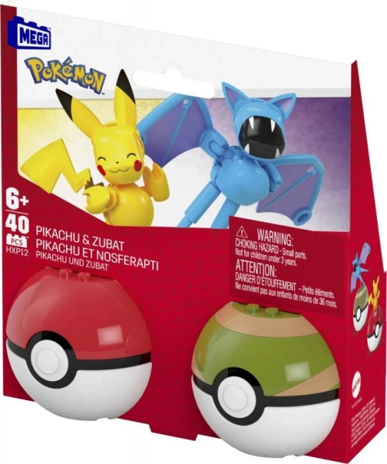 Pokémon iconique Pikachu et Zubat