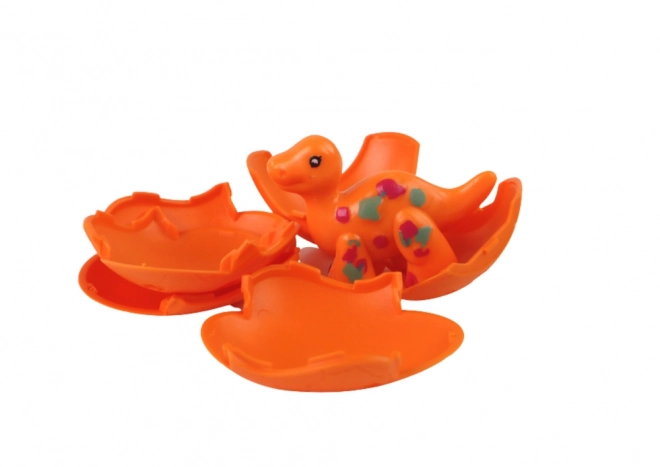Œufs de dinosaures éclos avec coquille colorée - ensemble de 12 pièces