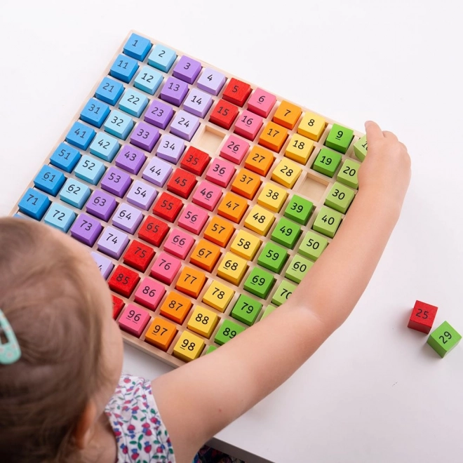 Jouet éducatif Bigjigs Toys – Chiffres en bois dans un plateau