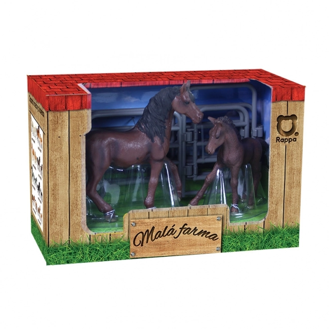 Ensemble de jouets chevaux avec enclos