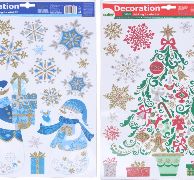 Décorations de fenêtre de Noël 41 × 29 cm