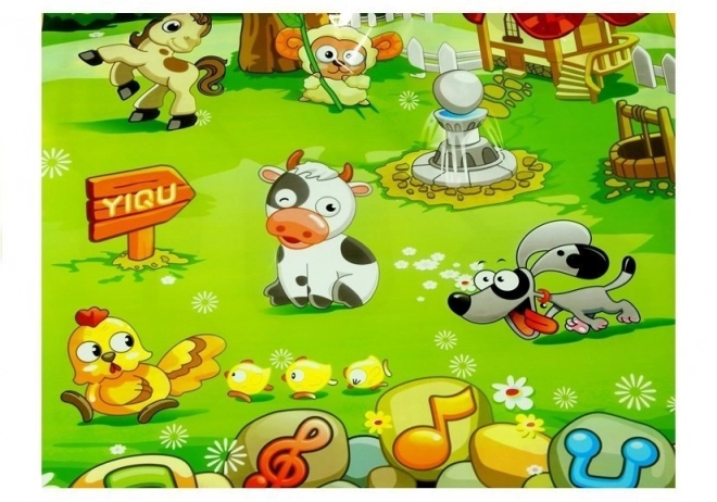 Tapis éducatif et musical avec sons d'animaux de la ferme