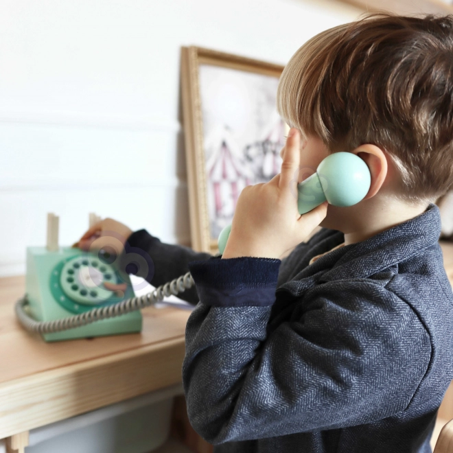 Téléphone en bois classique pour enfants