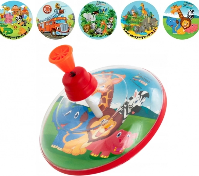 Grande toupie en plastique pour enfants