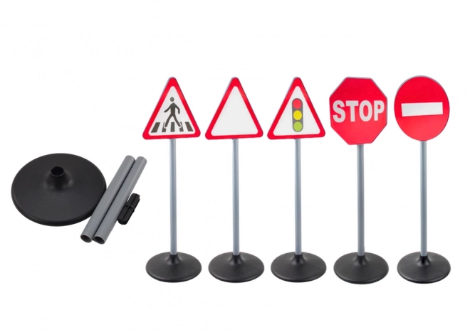 Ensemble de panneaux de signalisation pour l'enseignement 5 pièces 70 cm