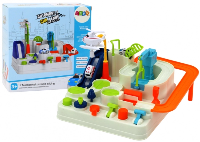 Parcours d'obstacles de stationnement interactif pour voitures d'enfants