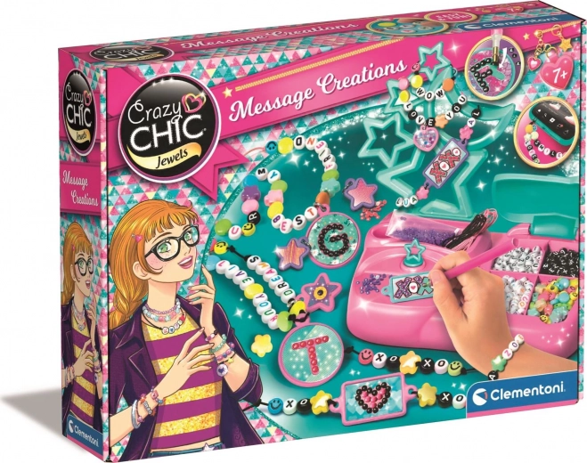 Studio créatif avec lettres CRAZY CHIC – kit de fabrication de bijoux