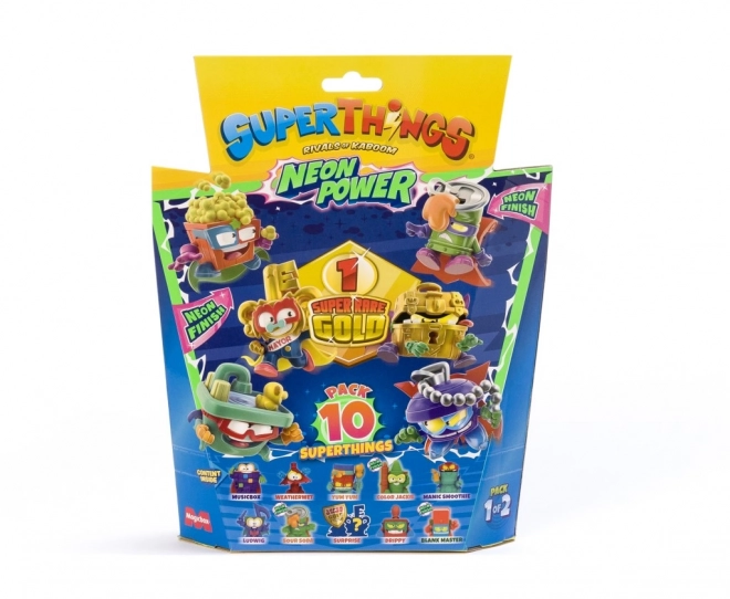 Figurine de collection SuperThings NeonPower - set de 10 pièces