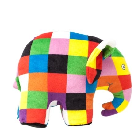 Jouet en peluche éléphant arc-en-ciel Elmer