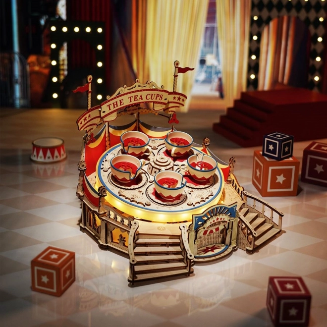 RoboTime 3D puzzle boîte à musique Tourbillon de tasses