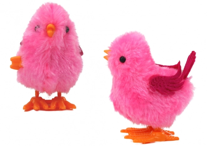 Jouet sauteur poussin rose