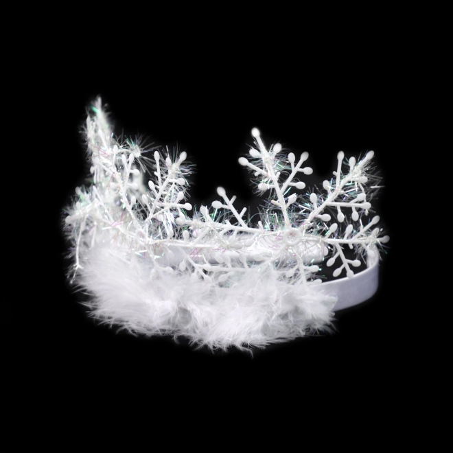 Couronne avec des flocons de neige
