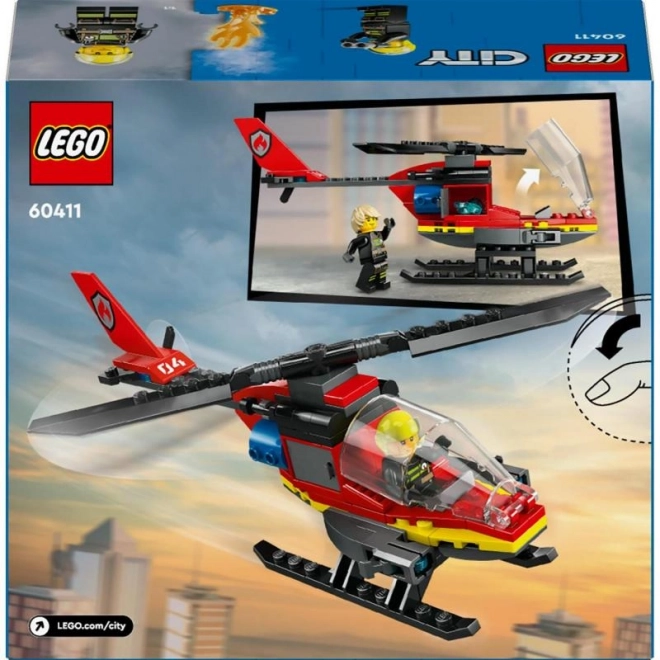 LEGO® City 60411 Hélicoptère de secours des pompiers