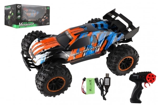Buggy RC voiture rapide orange-bleu
