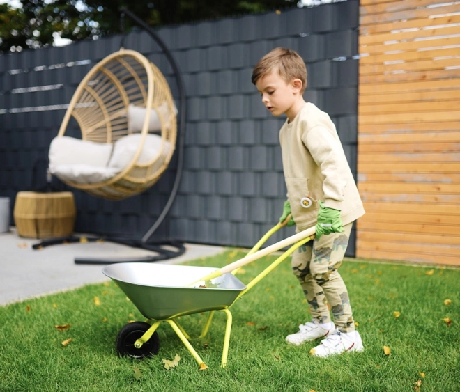 Petit Pied Brouette avec outils de jardin