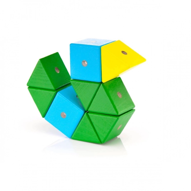 Blocs magnétiques en bois WABI 40 pièces