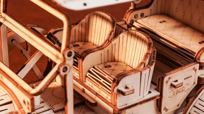 RoboTime puzzle en bois 3D voiture historique