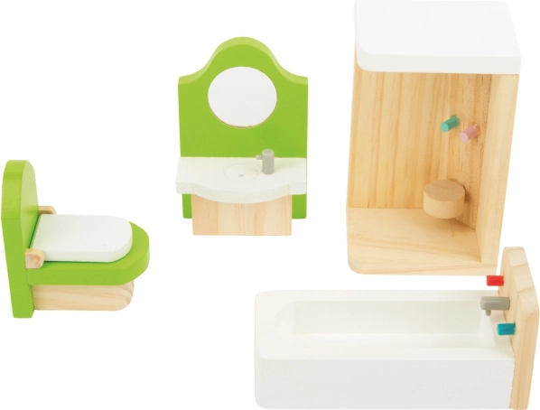 Salle de bain réaliste pour maison de poupée