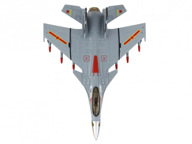 Modèle d'avion à propulsion par friction Gris Noir ou Jaune