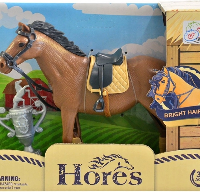 Cheval avec accessoires 12 cm