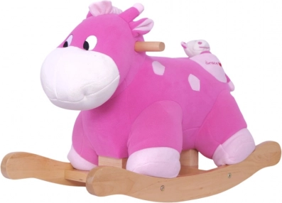 Hippopotame à bascule Nele Rose avec bébé