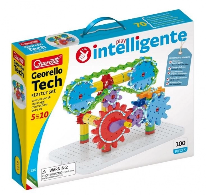 Jeu de construction d'engrenages Quercetti Georello Tech